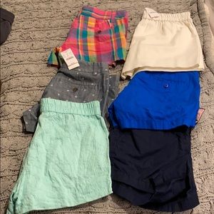 NWT jcrew shorts size 2 lot 6 pairs